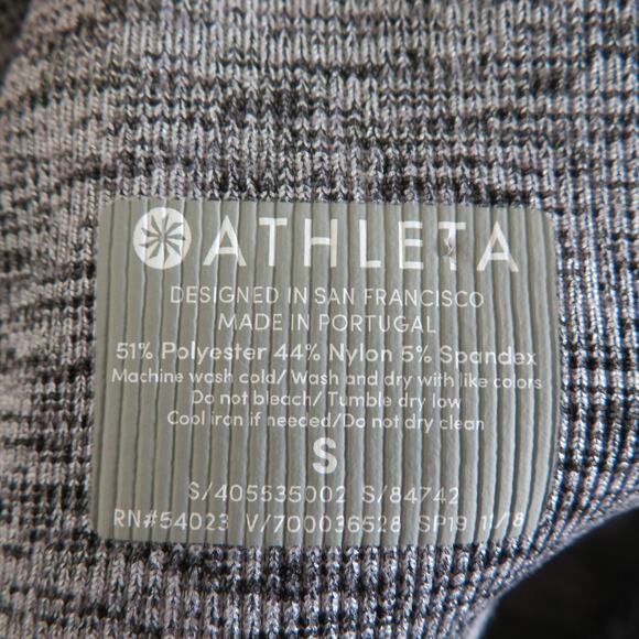 Athleta Womens Sz S Ligh Gray Capri Stretchy High Waist Leggings Athleticwear - Picture 4 of 4